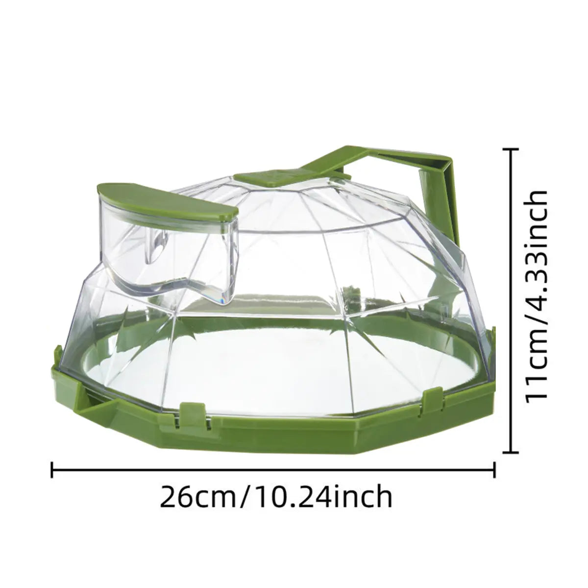 Microwave Splatter Cover with Steamer, 10-Inch Clear Food Lid