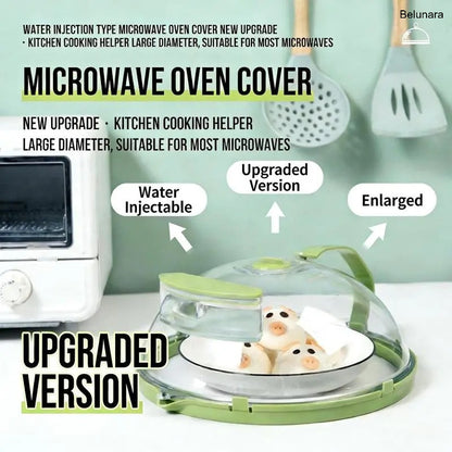 Microwave Splatter Cover with Steamer, 10-Inch Clear Food Lid